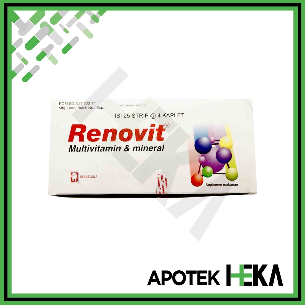Renovit Box isi 25 Strip - Multivitamin dan Mineral (SEMARANG)