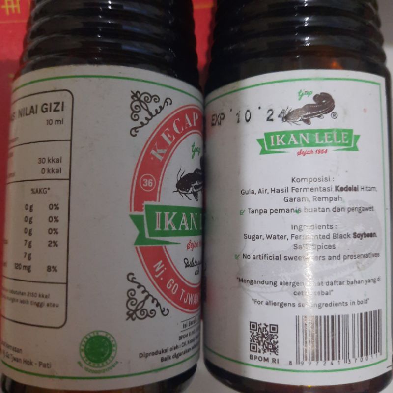 kecap lele kecap manis kecap lele botol 135 ml