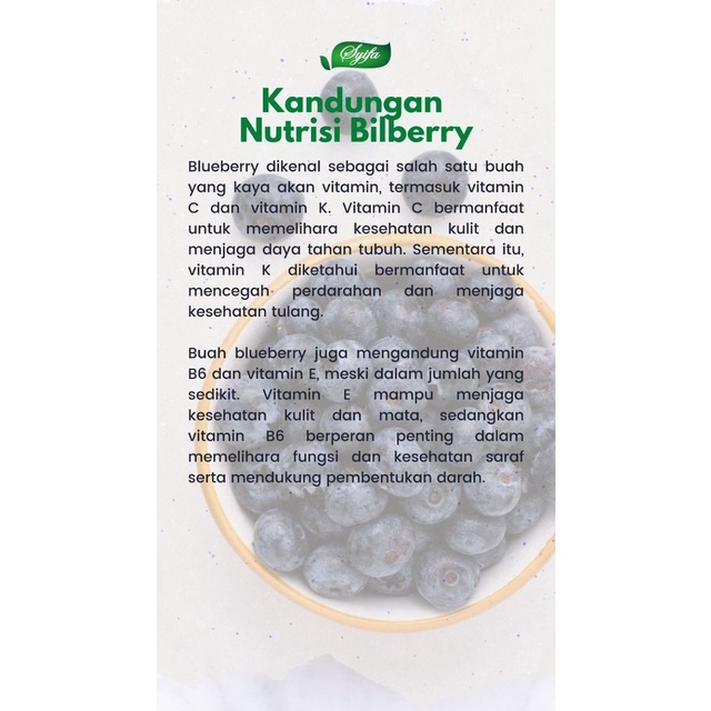 Kapsul Ekstrak Bilberry Obat Suplemen Vitamin Herbal Mata Minus Plus Rabun Jauh Dekat Silinder Katarak Glukoma Glaukoma Malas Lelah Buram Anak Dewasa