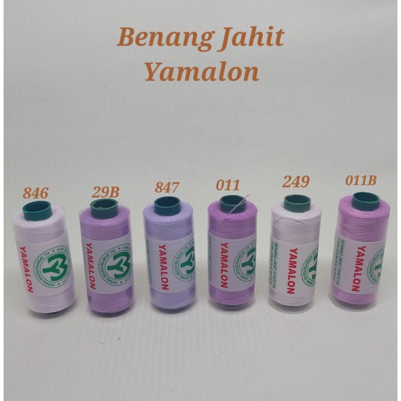 1 buah benang jahit yamalon variasi ungu
