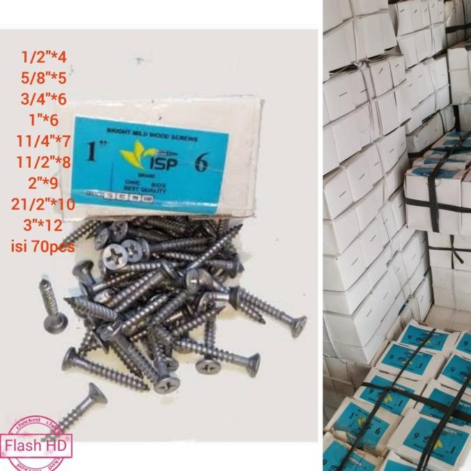 sekrup kayu isp / wood screw / sekrup / sekrup kayu flashar66 dijamin