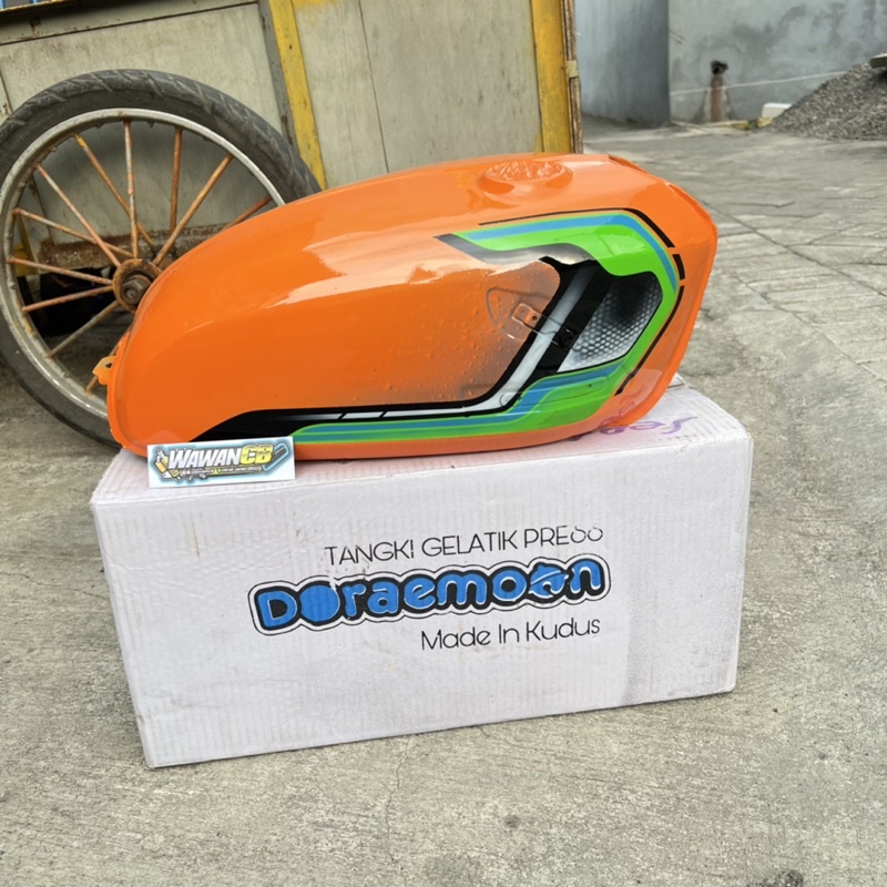 Tangki CB 100 CB 125 Doraemon Orange model Grafis