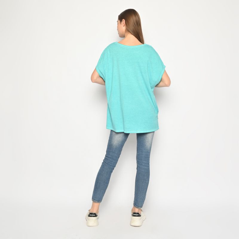 Defect Noda Tosca Brukat - Atasan Wanita Big Size - Lengan Pendek