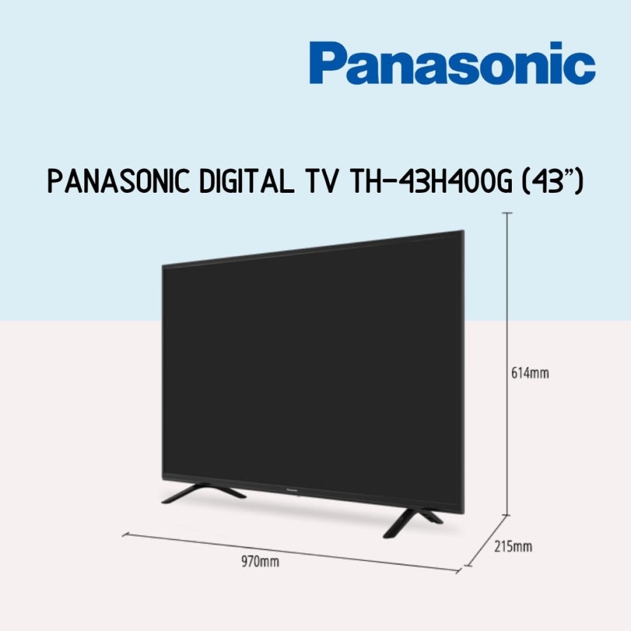 PANASONIC LED TV 43 INCH TH 43H400G / FULL HD DIGITAL Khusus Batam