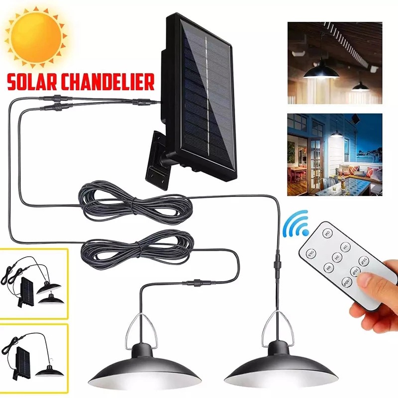 Head Solar wall light Lampu Taman Tenaga Surya Gantung LED Solar Lamp IP65 Waterproof Outdoor 50W