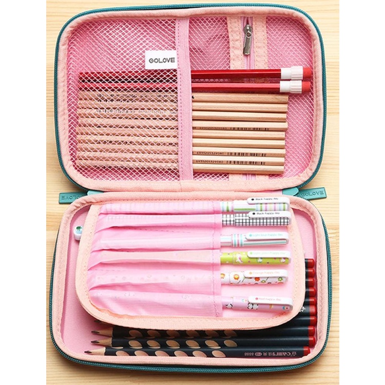 Kotak pensil 3D Besar Timbul Tahan Air Tempat Pensil Unicorn Timbul 6D Perlengkapan Sekolah Hadiah Kado Alat Tulis Anak Premium Import