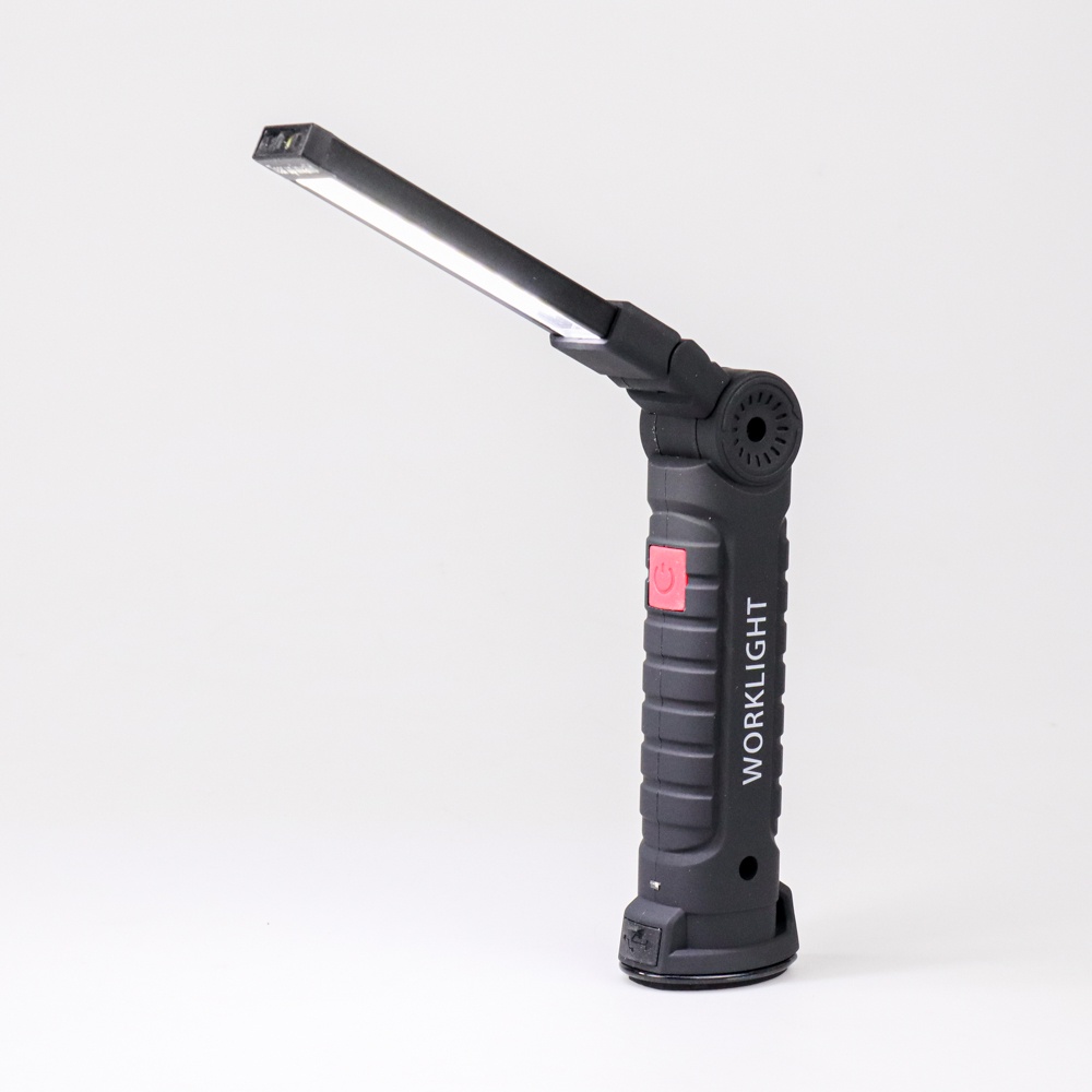 Senter Worklight COB Magnetic Flashlight LED 2000 Lumens - 175A - Black