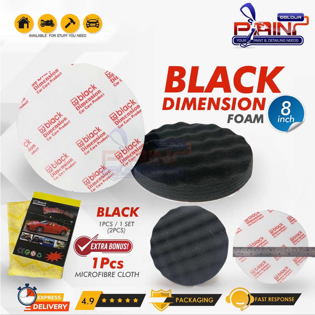 Black Dimension Foam Polishing 8&quot; - Hitam