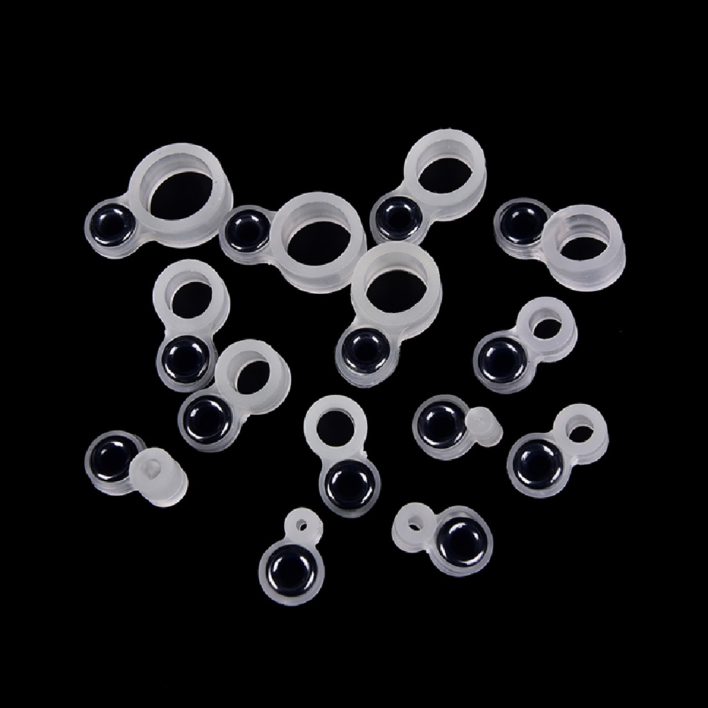 [BFID] 14x Cincin Kawat Joran Pancing Pandu Cincin Silikon Beda Ukuran 1-14 [ID]