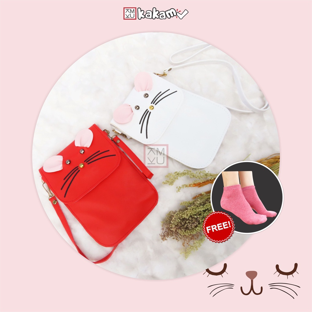 Tas Selempang Minni Handphone Pocket Wanita Karakter Mouse