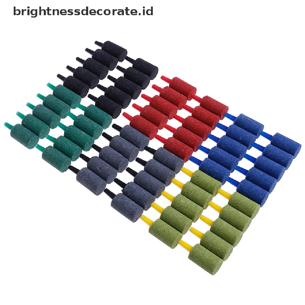 [Birth] 10pcs Silinder aquarium bubble air stone fish tank aeration aerator diffuser  [ID] Baju Kaos Distro Pria Wanita Lengan Panjang [ID]