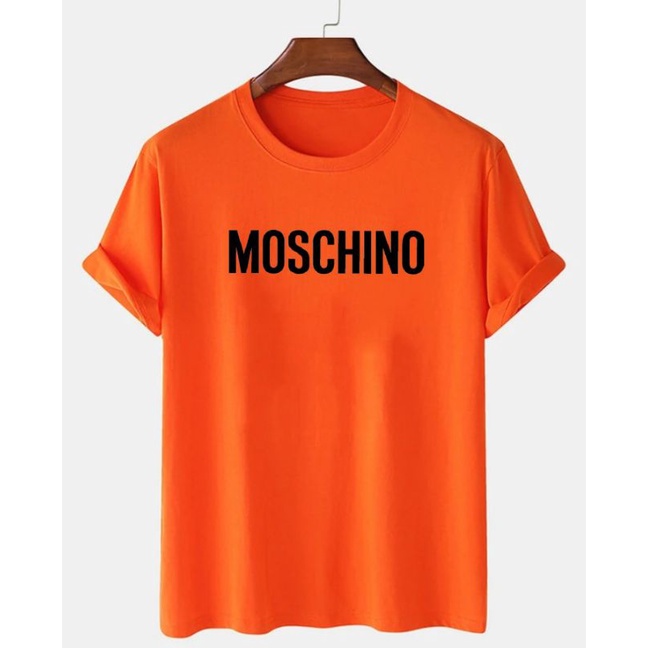 Baju Oblong Kaos Pria Lengan Pendek Cotton Moschi Tshirt Unisex Termurah Cod