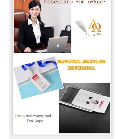 

Flash Sale - Tempat Kartu Unik / ID Card Holder Motif Polos PMMA 2nd Edition