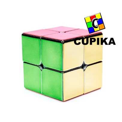 RUBIK 2x2 CHROME Metallic CYCLONE BOYS FEIJUE 2x2x2 ASLI Original