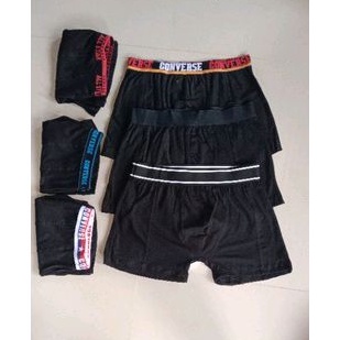 CD boxer pria isi 6 pcs hitam