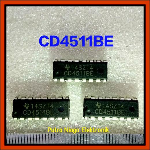 ic CD4511BE Dip 16 pin CD4511 / TC4511 / HEF4511 / HCF4511 putr4n14 Berkualitas