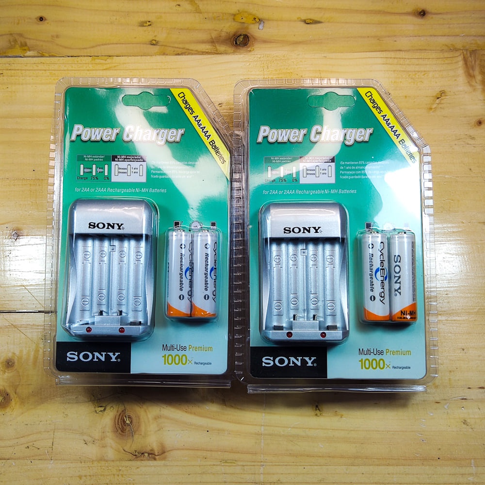 Paket batu Batrei Battery cas A2 AA Dan Charger