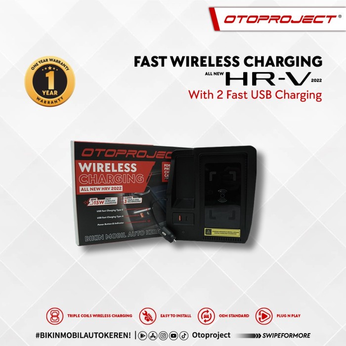 Otoproject  Wireless Charging hp All New HRV 2022-2023