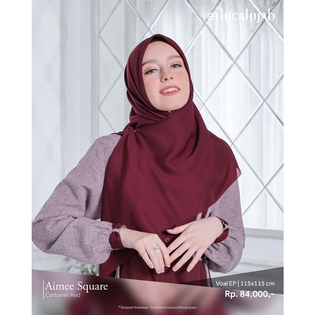 HIJAB AIMEE SQUARE CARBANET RED