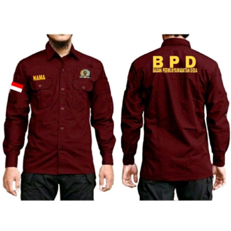 kemeja bpd seragam bpd baju bpd pdh bpd