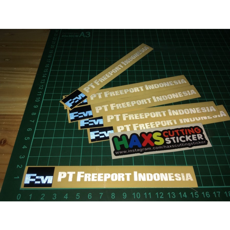 Cutting Sticker PT Freeport Indonesia Panjang