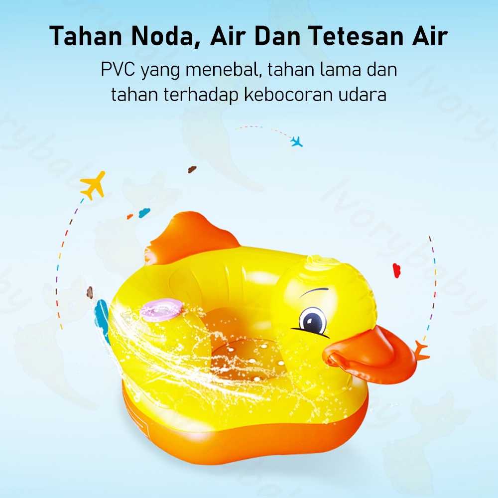 Ivorybaby Sofa kursi makan bayi belajar duduk balon baby chair Musik kursi duduk bebek sofa bayi