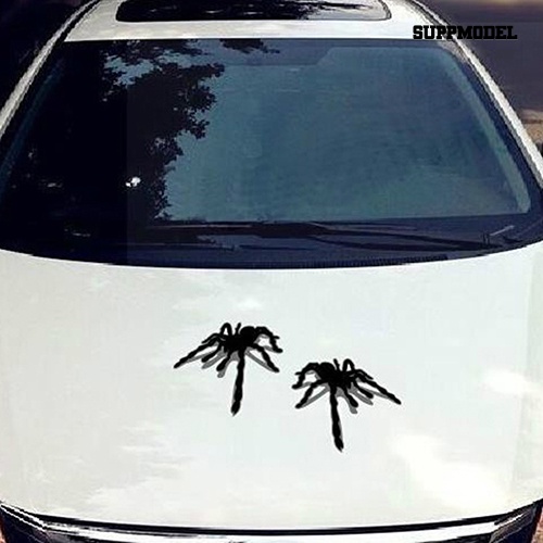 [SM] 1pasang Stiker Mobil 3D Motif Spider Efek Bayangan Sticker Mobil Motor Decal