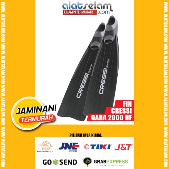 Fin Kaki Katak/Fin Freediving/Spearfishing Fin Cressi Gara 2000 Long Fin
