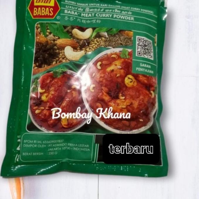 

Terbaru [HJ6] Babas kare malaysia - Bumbu Kari babas asli 250 gr - Curry baba expiry terupdate