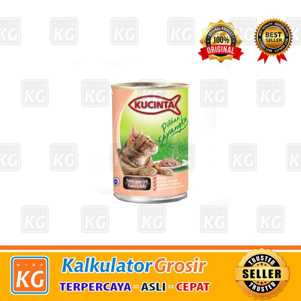 Kucinta Kaleng 400gr wetfood All Variant Makanan Kucing Basah Kaleng Kucinta 400 Gr Wet Food 400gr Basah Paling Murah
