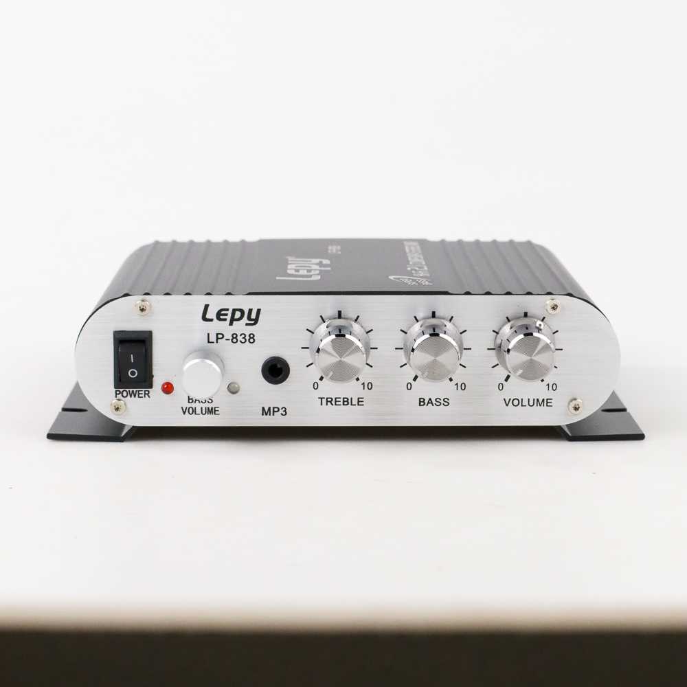 Lepy HiFi Stereo Audio Amplifier Penguat Treble Bass Booster - LP-838