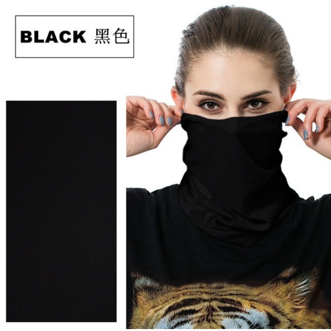 PROMO Masker Seamless Isi 6 pcs Masker Motor Seamless Warna Hitam Black Pria dan Wanita