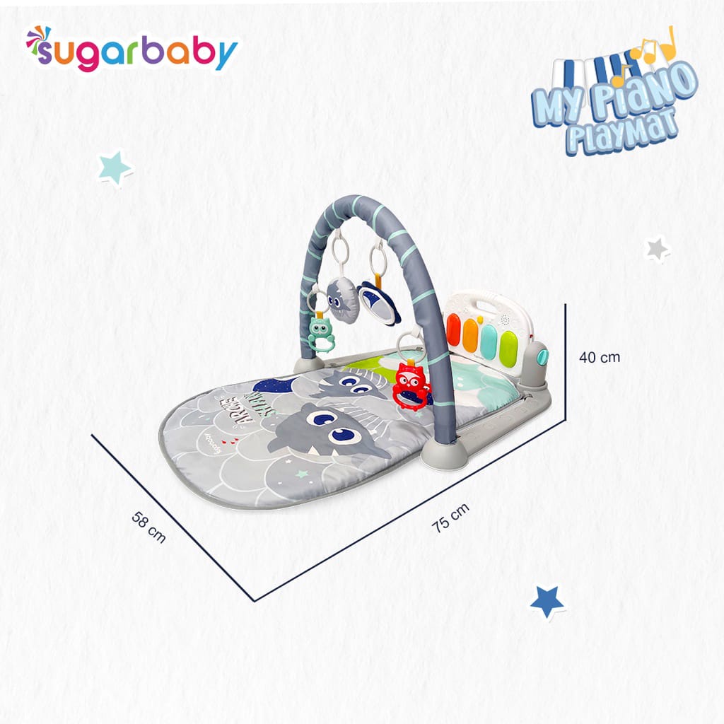 Sugar Baby Playgym Playmat Bayi Mainan Piano Sugarbaby