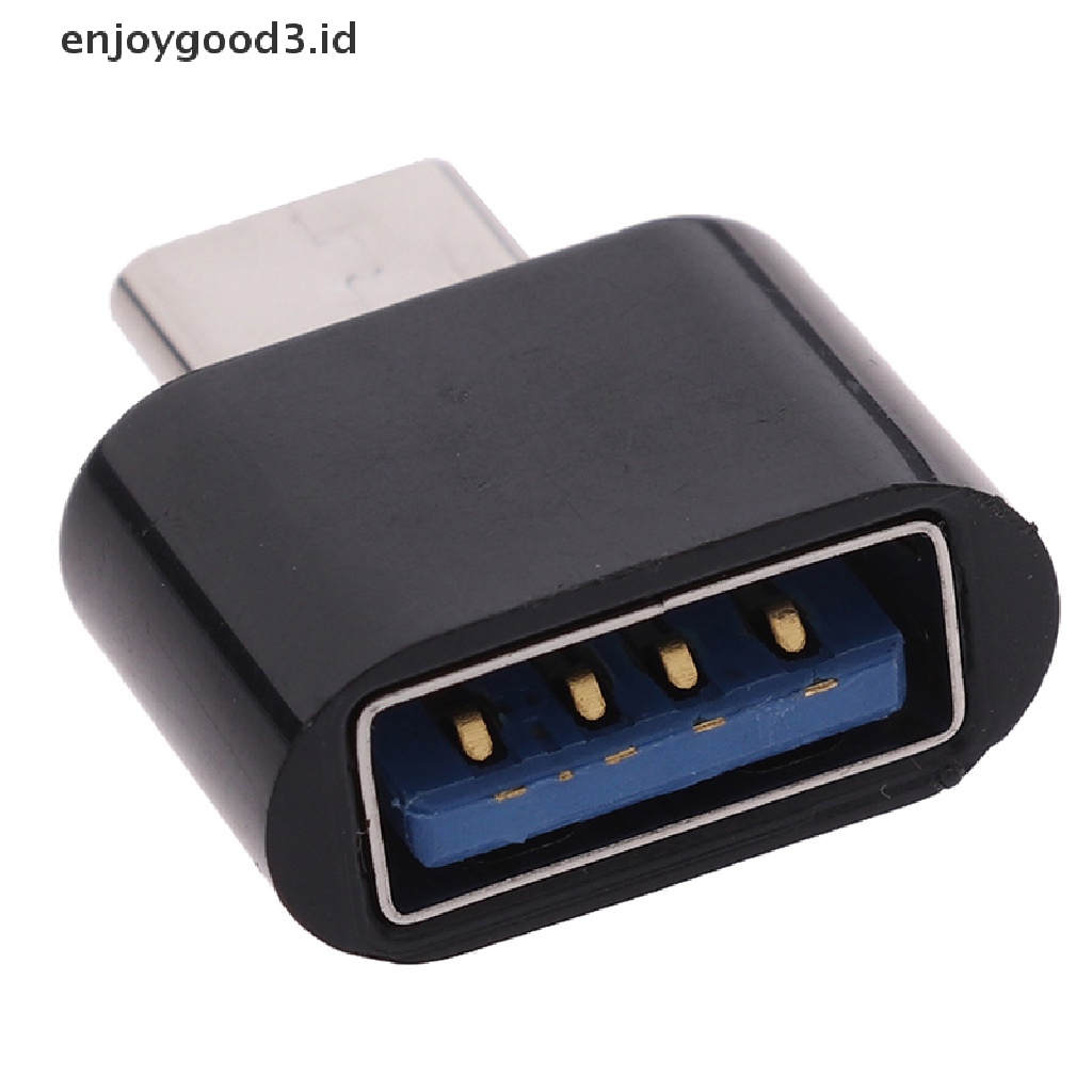 [Rready Stock] Adaptor OTG Tipe-c Handphone U disk tablet mini card reader (ID)
