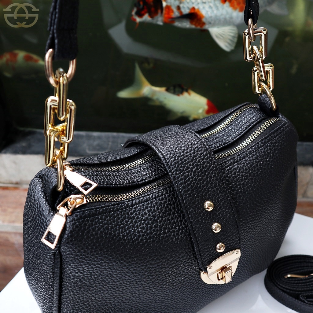 Akaci Tas selempang wanita kunci putar sling bag korea termurah AK 01-6830