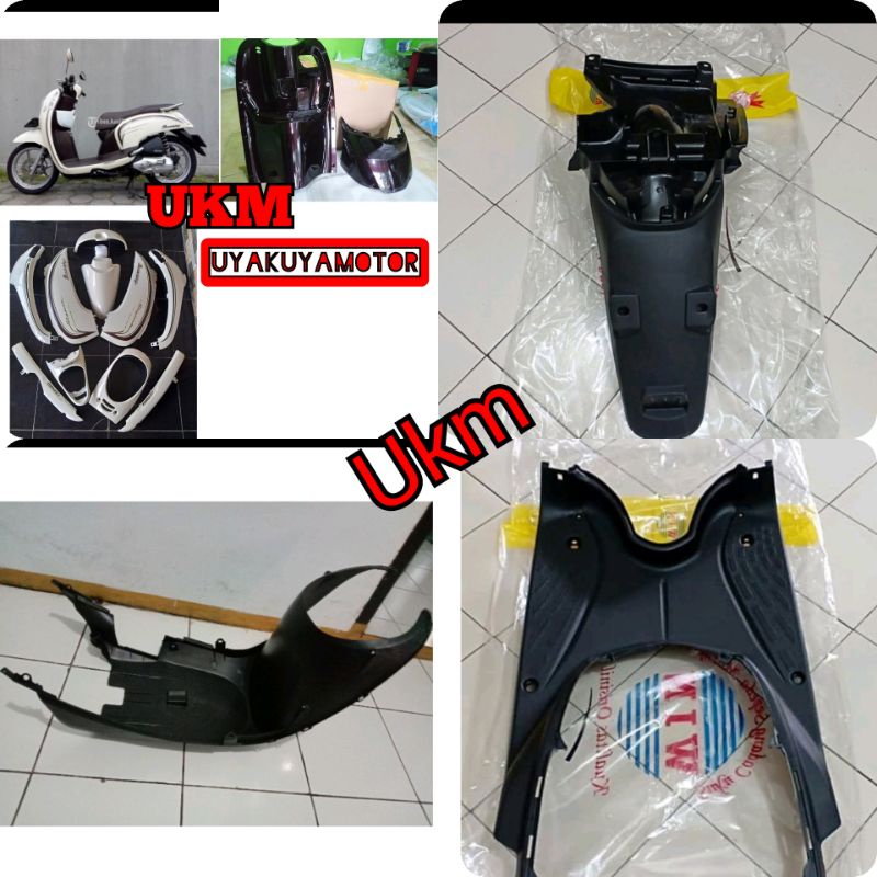 cover body full kasar halus kasar scoopy fi cream coklat 2015-2016