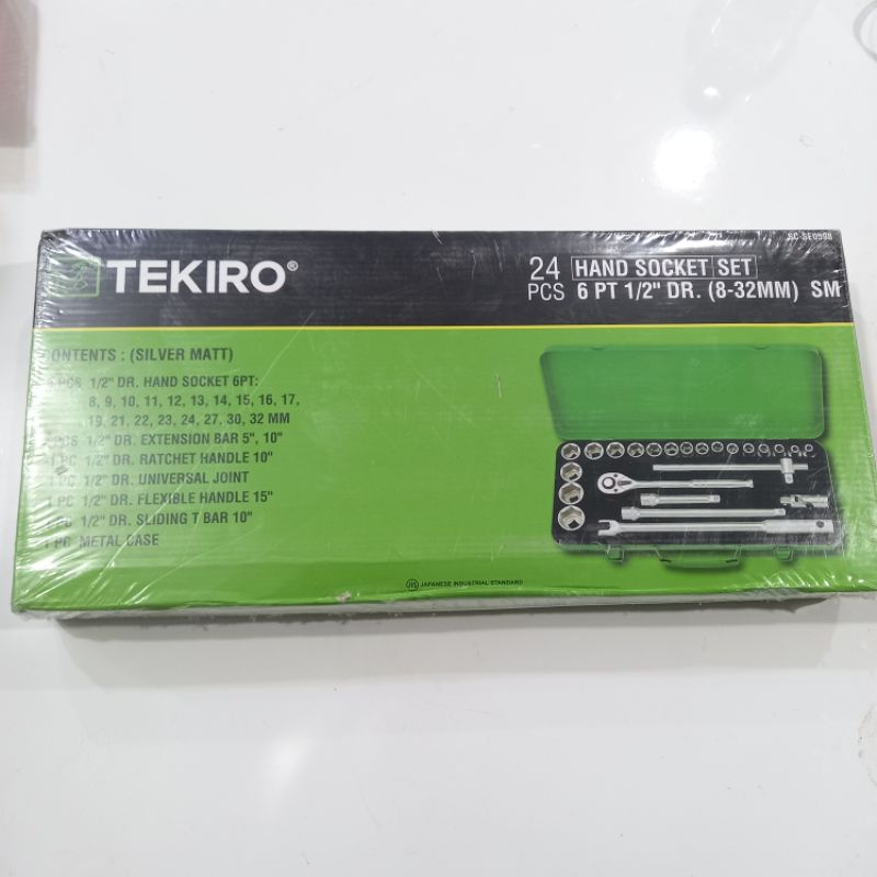 Kunci Shock Hand Socket Set 24 Pcs 8-32 mm Tekiro