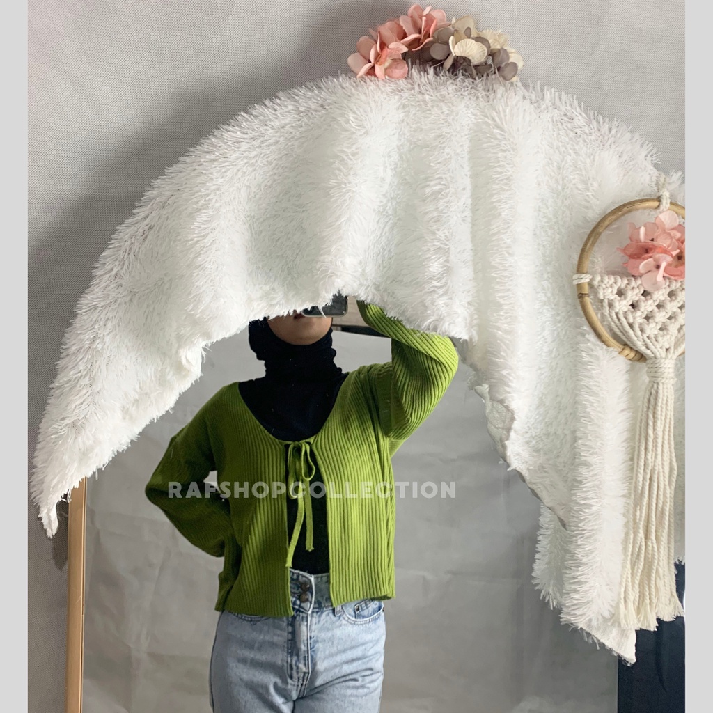 AGATHA KARDIGAN CROP TALI DEPAN ATASAN RAJUT