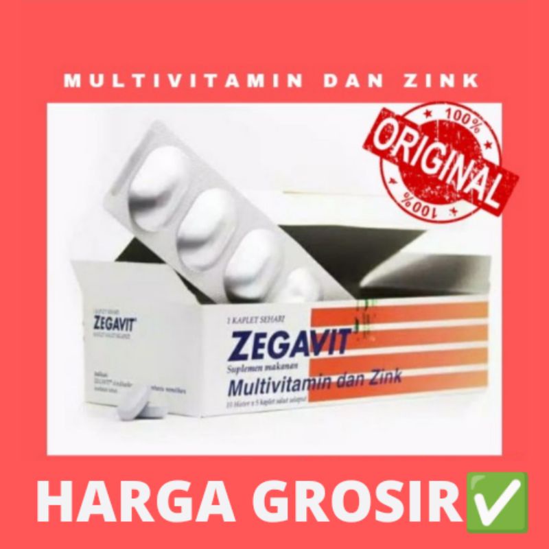 ZEGAVIT MULTIVITAMIN DAN ZINK - 1 BOX / 10 STRIP / 60 TABLET