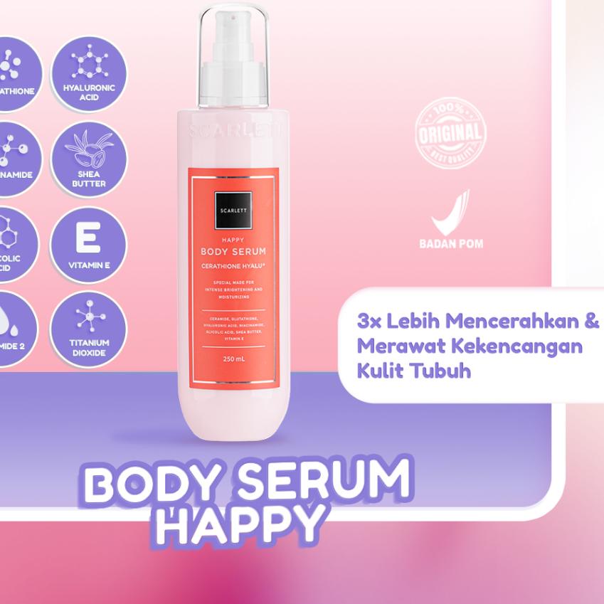 COD | TD4 | Scarlett Whitening Body Serum Happy