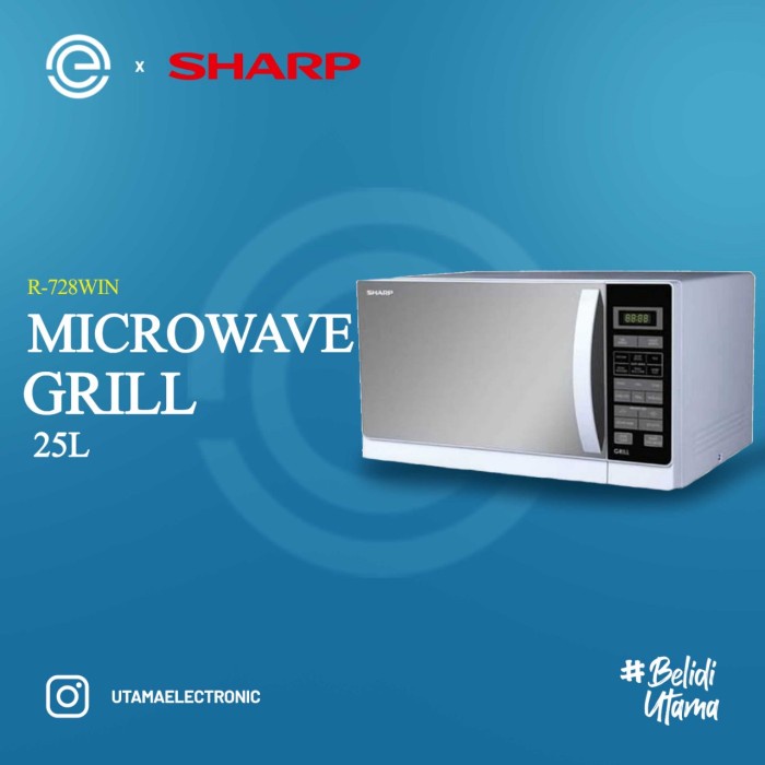 SHARP MICROWAVE OVEN 25 LITER - R728(W)IN