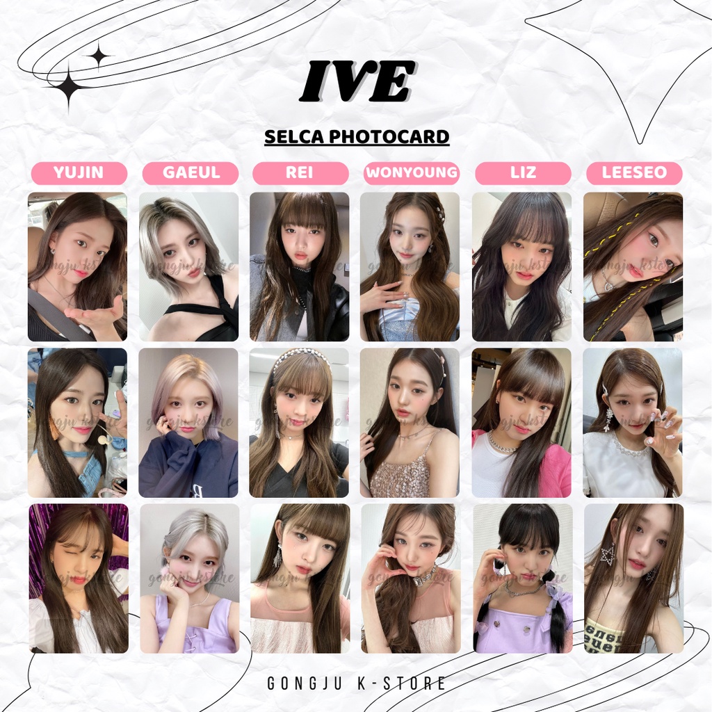 [ COD ] IVE SELCA PHOTOCARD SET