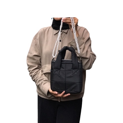 TOTE PUFFY KAREN -Tas Selempang Wanita Termurah PUFFY KAREN l Tas Selempang Wanita Termurah/Puffy Bag Hologram Tas Selempang Wanita Tote Bag