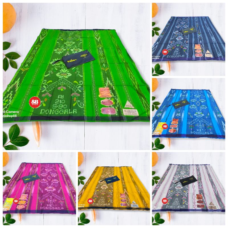Sarung donggala A1 S90 jentik manis liris hijau muda/kuning/pink/merah muda/abu abu/putih/biru