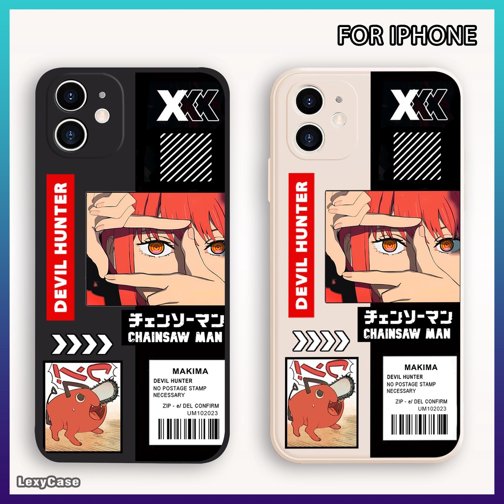 Case Chainsaw Man Makima SM006 Untuk iPhone 6 6S 6+ 7G 8G 7+ 8+ X XS XR XS MAX 11 PRO 12 12 PRO 12 MAX 13 13 MAX 14 PLUS - Casing HP Motif Karakter Bergambar Lucu - Softcase Handphone - Case Anime Silikon Fashion - Case Iphone Terbaru 2023