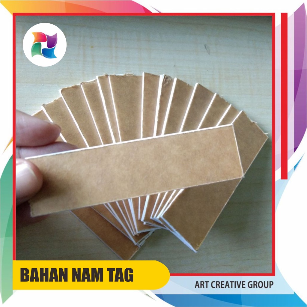 

Bahan Dasar Akrilik Papan Nama Dada Acrylic Name Tag Cuting LASER