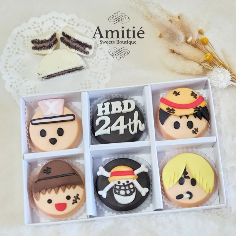 

Coklat Oreo One Piece HBD - 1 Box isi 6 / Coklat Karakter / Birthday Gift / Hadiah Ulang Tahun