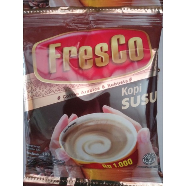 

kopi susu fresco per sachet