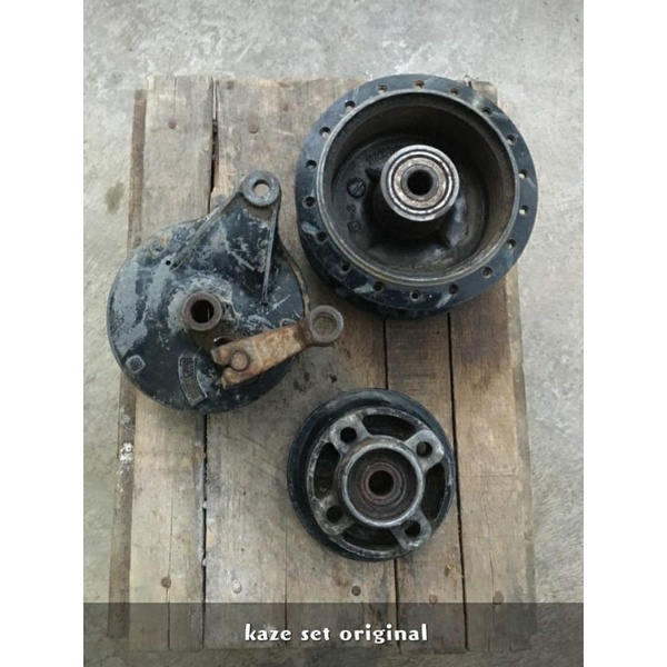 Tromol Belakang Kawasaki Kaze Original Bekas/Tromol Belakang Kaze R/Tromol Kaze Original / Tromol Be