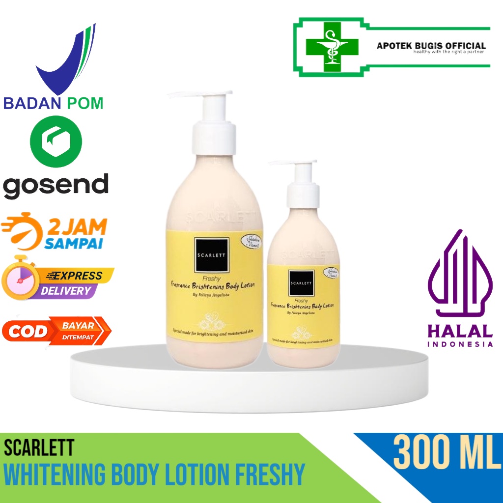 Scarlett Whitening Body Lotion Freshy - 300 ml Body lotion